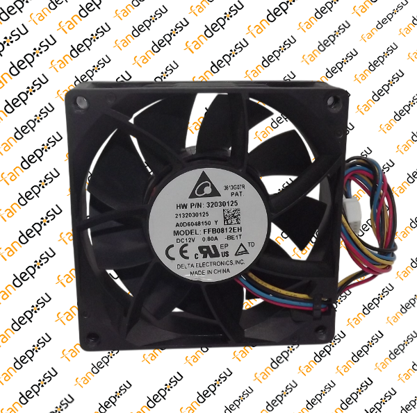 DELTA FFB0812EH  80x80x25mm 12V DC 0.80A PLASTİK KASA PLASTİK KANAT FAN