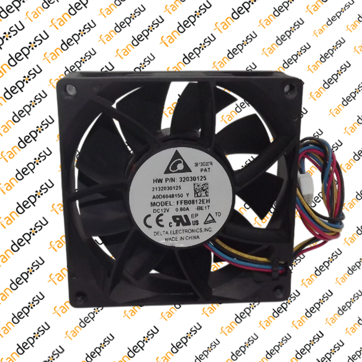 DELTA FFB0812EH  80x80x25mm 12V DC 0.80A PLASTİK KASA PLASTİK KANAT FAN