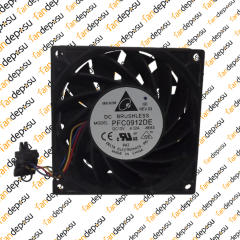 DELTA PFC0912DE  92x92x38mm 12V DC 4.32A PLASTİK KASA PLASTİK KANAT FAN