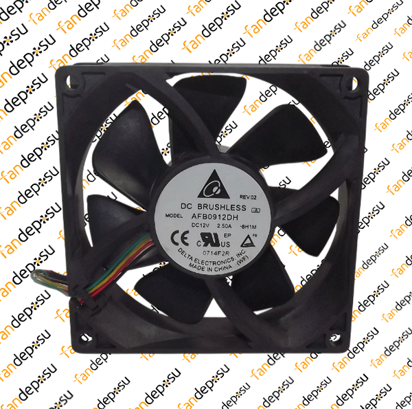 DELTA AFB0912DH  92x92x25mm 12V DC 2.50A PLASTİK KASA PLASTİK KANAT FAN