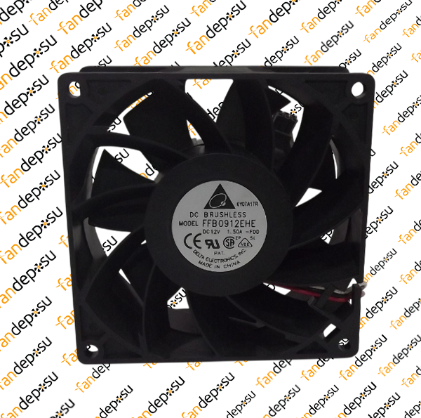 DELTA FFB0912EHE  92x92x38mm  12V DC 1.50A PLASTİK KASA PLASTİK KANAT FAN