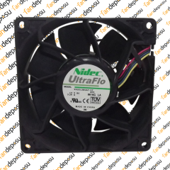 NİDEC V92E12BUA7-57  92x92x38mm 12V DC 3.24A PLASTİK KASA PLASTİK KANAT FAN