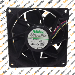 NİDEC V92E12BUA7-57  92x92x38mm 12V DC 3.24A PLASTİK KASA PLASTİK KANAT FAN