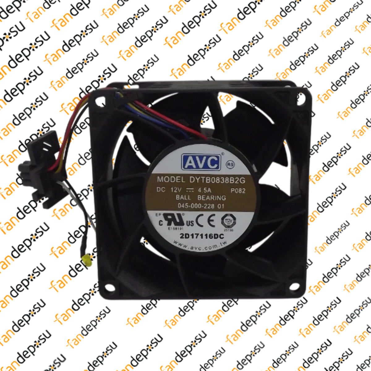 AVC DYTB0838B2G  80x80x38mm 12V DC 4.5A PLASTİK KASA PLASTİK KANAT FAN