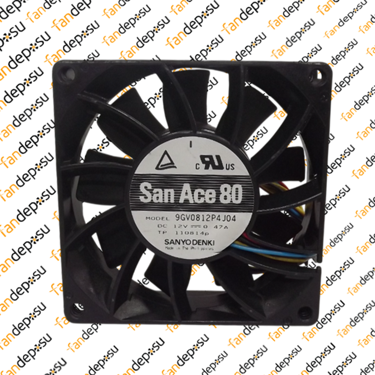 SANYO DENKİ SAN ACE 9GV0812P4J04  80x80x25mm 12V DC 0.47A PLASTİK KASA PLASTİK KANAT FAN