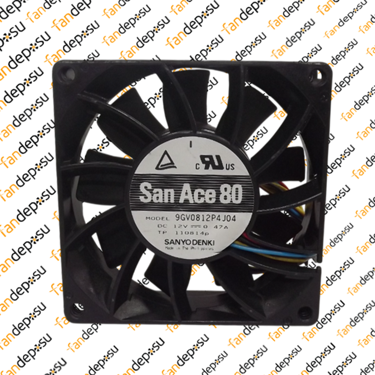 SANYO DENKİ SAN ACE 9GV0812P4J04  80x80x25mm 12V DC 0.47A PLASTİK KASA PLASTİK KANAT FAN