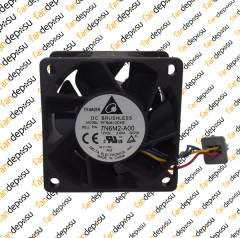 DELTA 7N6M2-A00  60x60x38mm 12V DC 2.00A PLASTİK KASA PLASTİK KANAT FAN