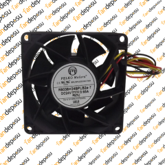 PELKO R8038H24BPLB2a-7  80x80x38mm 24V DC 0.65A PLASTİK KASA PLASTİK KANAT FAN