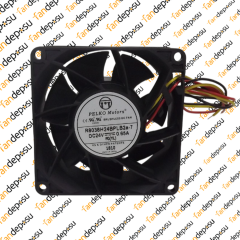 PELKO R8038H24BPLB2a-7  80x80x38mm 24V DC 0.65A PLASTİK KASA PLASTİK KANAT FAN
