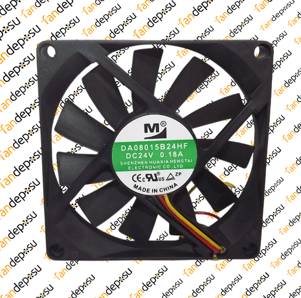 M FAN DA08015B24HF  80x80x15mm 24V DC 0.18A PLASTİK KASA PLASTİK KANAT FAN
