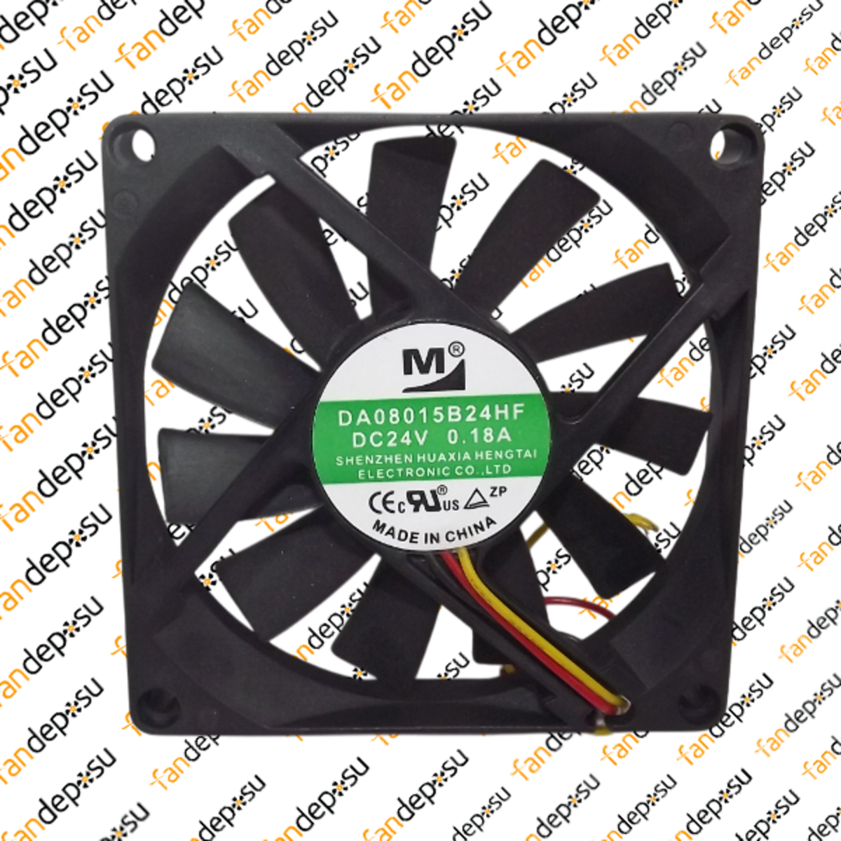 M FAN DA08015B24HF  80x80x15mm 24V DC 0.18A PLASTİK KASA PLASTİK KANAT FAN