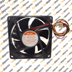 ORION ORN-8025YD2  80x80x25mm 12V DC 2.16W PLASTİK KASA PLASTİK KANAT FAN