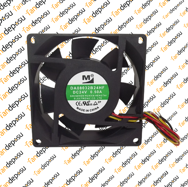 M FAN DA08032B24HF  80x80x32mm 24V DC 0.50A PLASTİK KASA PLASTİK KANAT FAN