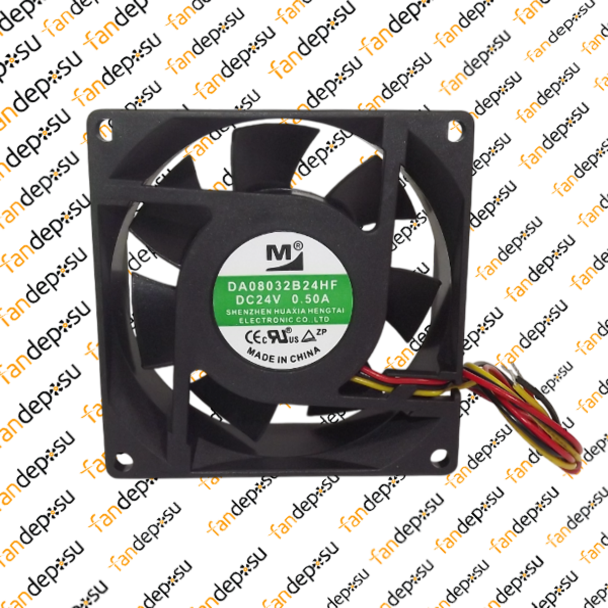 M FAN DA08032B24HF  80x80x32mm 24V DC 0.50A PLASTİK KASA PLASTİK KANAT FAN