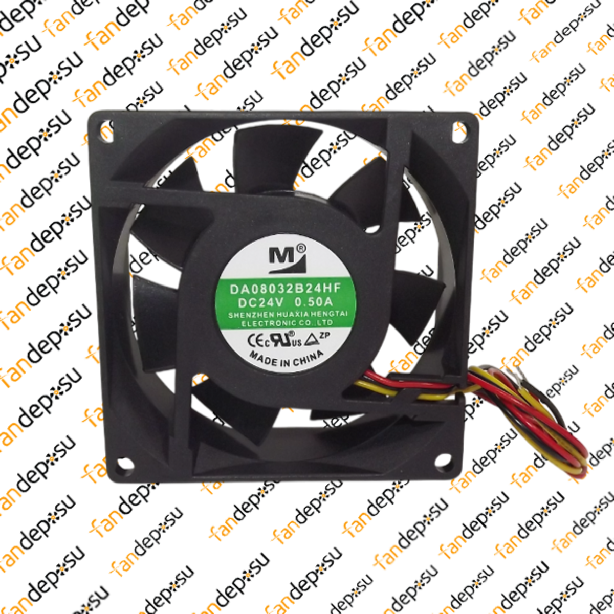 M FAN DA08032B24HF  80x80x32mm 24V DC 0.50A PLASTİK KASA PLASTİK KANAT FAN