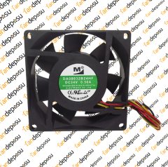 M FAN DA08032B24HF  80x80x32mm 24V DC 0.50A PLASTİK KASA PLASTİK KANAT FAN