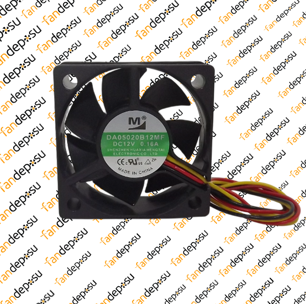 M FAN DA05020B12MF  50x50x20mm 12V DC 0.16A PLASTİK KASA PLASTİK KANAT FAN