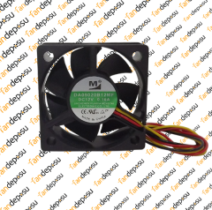 M FAN DA05020B12MF  50x50x20mm 12V DC 0.16A PLASTİK KASA PLASTİK KANAT FAN