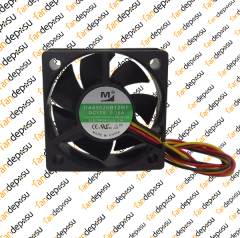 M FAN DA05020B12MF  50x50x20mm 12V DC 0.16A PLASTİK KASA PLASTİK KANAT FAN