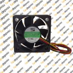 M FAN DA05020B12MF  50x50x20mm 12V DC 0.16A PLASTİK KASA PLASTİK KANAT FAN