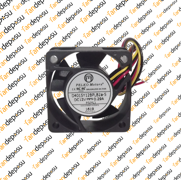 PELKO D4015Y12BPLB2a-5  40x40x15mm 12V DC 0.29A PLASTİK KASA PLASTİK KANAT FAN