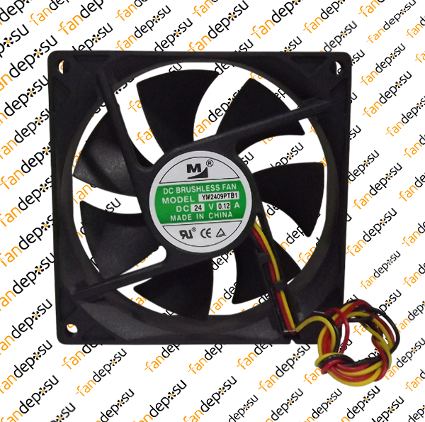 M FAN YM2409PTB1  92x92x25mm 24V DC 0.12A PLASTİK KASA PLASTİK KANAT FAN