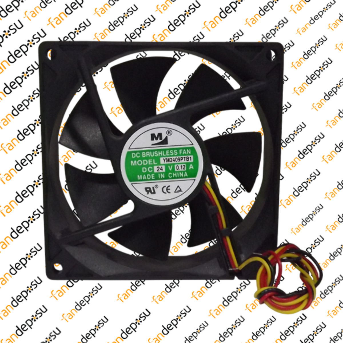 M FAN YM2409PTB1  92x92x25mm 24V DC 0.12A PLASTİK KASA PLASTİK KANAT FAN