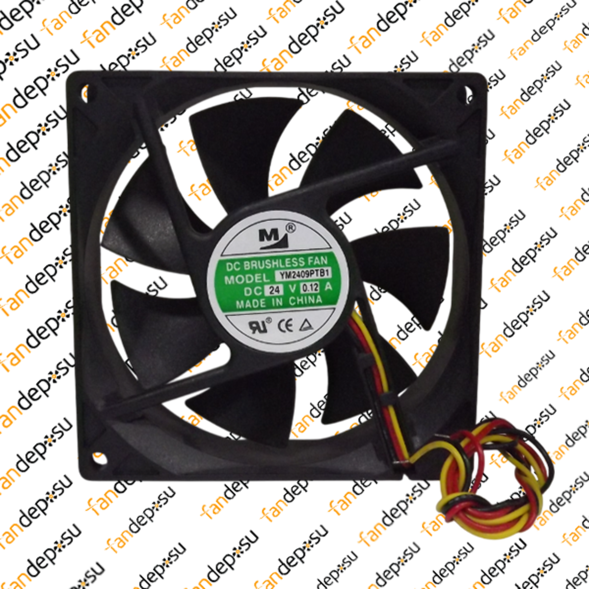 M FAN YM2409PTB1  92x92x25mm 24V DC 0.12A PLASTİK KASA PLASTİK KANAT FAN