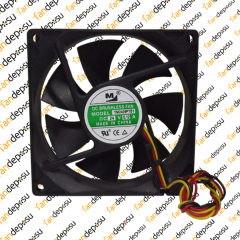 M FAN YM2409PTB1  92x92x25mm 24V DC 0.12A PLASTİK KASA PLASTİK KANAT FAN