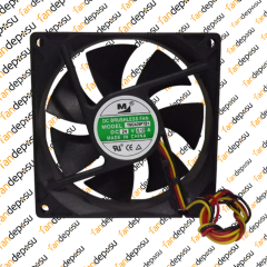 M FAN YM2409PTB1  92x92x25mm 24V DC 0.12A PLASTİK KASA PLASTİK KANAT FAN