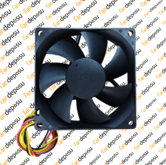 PELKO R8025Y24BPLP2a-7  80x80x25mm 24V DC 0.34A PLASTİK KASA PLASTİK KANAT FAN