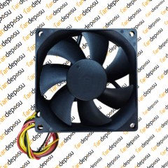 PELKO R8025Y24BPLP2a-7  80x80x25mm 24V DC 0.34A PLASTİK KASA PLASTİK KANAT FAN