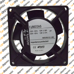 JASON FAN FJ9022AS 92x92x25mm 230V AC FAN