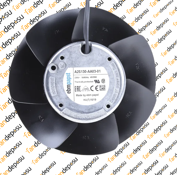 EBMPAPST A2S130-AA03-01  230V AC MONAFAZE METAL KANAT EMİŞ SİEMENS SPİNDLE MOTOR FANI