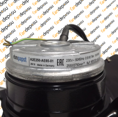 EBMPAPST A2E250-AE65-01  230V AC MONAFAZE METAL KANAT EMİŞ SİEMENS SPİNDLE MOTOR FANI