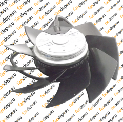 EBMPAPST A2E200-AH38-01  230V AC MONAFAZE METAL KANAT EMİŞ SİEMENS SPİNDLE MOTOR FANI