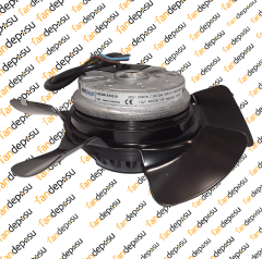 EBMPAPST A2E200-AF02-01  230V AC MONAFAZE METAL KANAT EMİŞ SİEMENS SPİNDLE MOTOR FANI