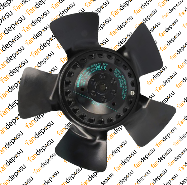 EBMPAPST A2E200-AF02-02  230V AC MONOFAZE METAL KANAT ÜFLEME SİEMENS SPİNDLE MOTOR FANI