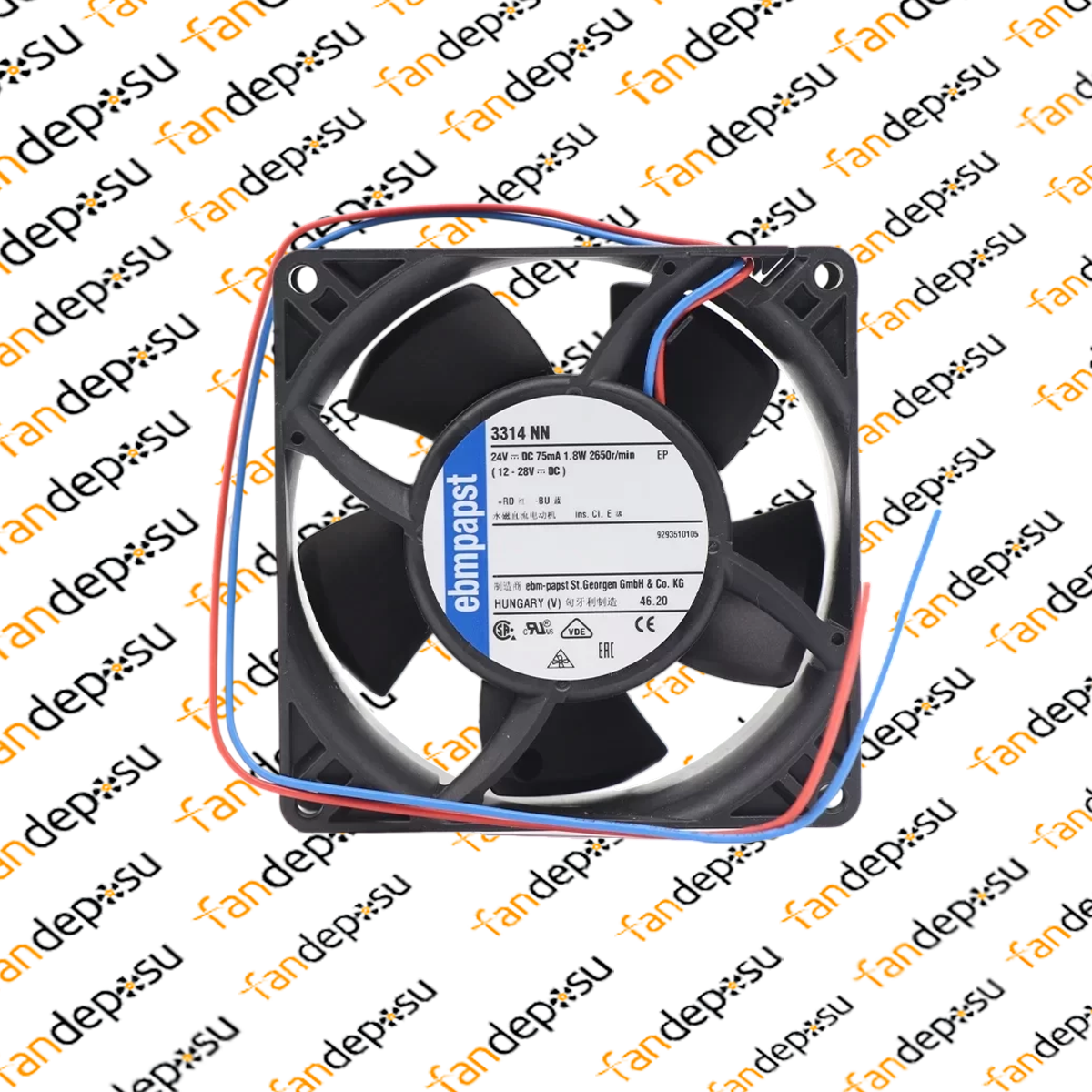 EBMPAPST 3314NN  24V DC 92x92x32mm KOMPAKT FAN