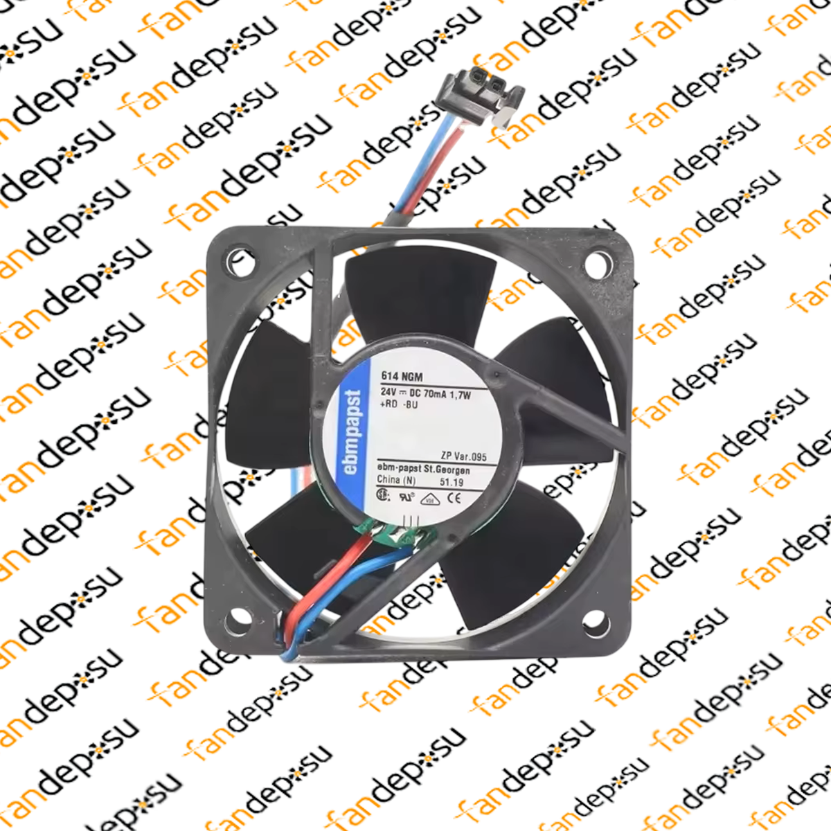 EBMPAPST 614NGM 24V DC 60x60x25mm KOMPAKT FAN