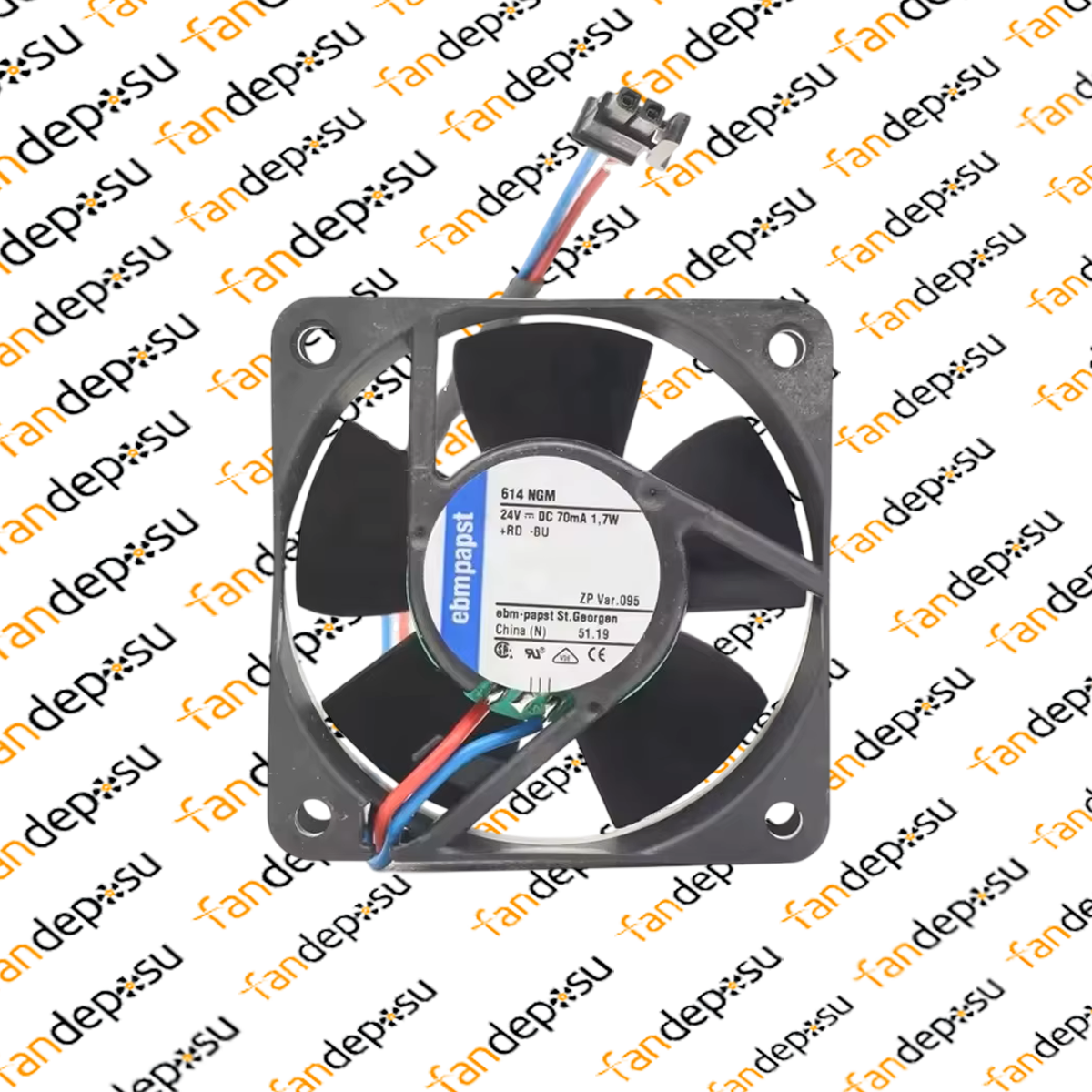 EBMPAPST 614NGM 24V DC 60x60x25mm FAN