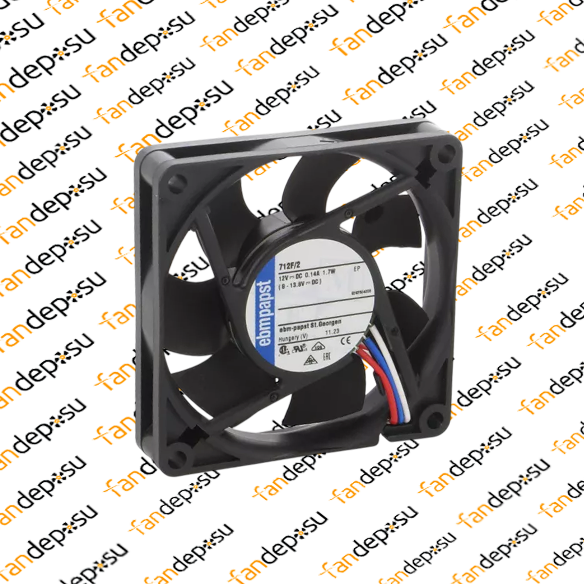 EBMPAPST 712F/2  12V DC 70x70x15mm FAN