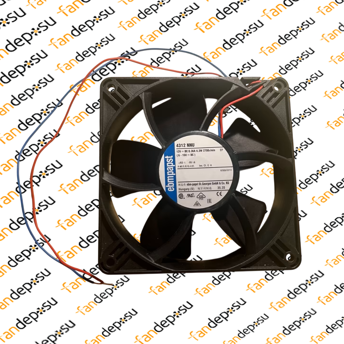 EBMPAPST 4312NNU  120x120x32mm 12V DC KOMPAKT FAN