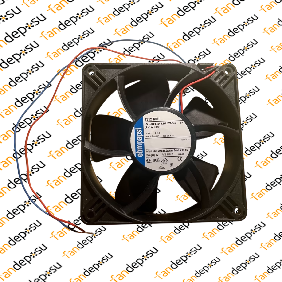 EBMPAPST 4312NNU 120x120x32mm 12V DC FAN