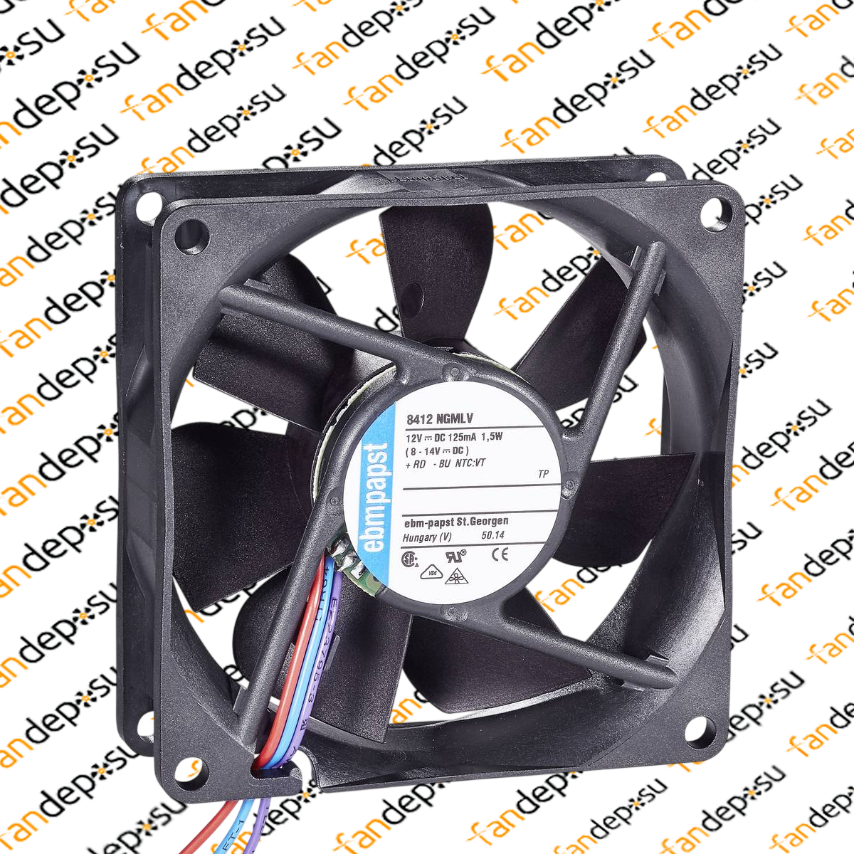 EBMPAPST  8412NGMLV 12V DC 80x80x25mm KOMPAKT FAN