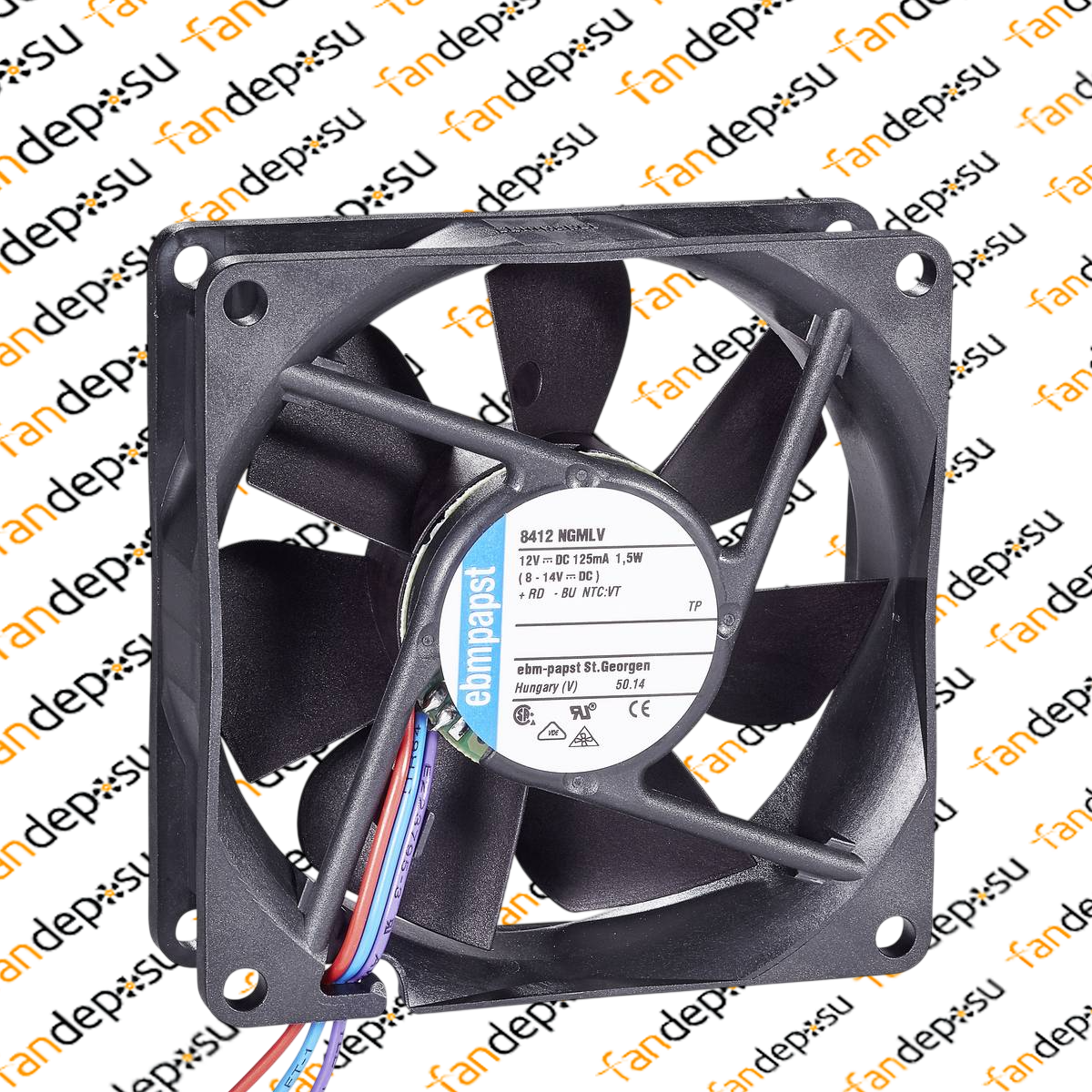 EBMPAPST  8412NGMLV 12V DC 80x80x25mm FAN
