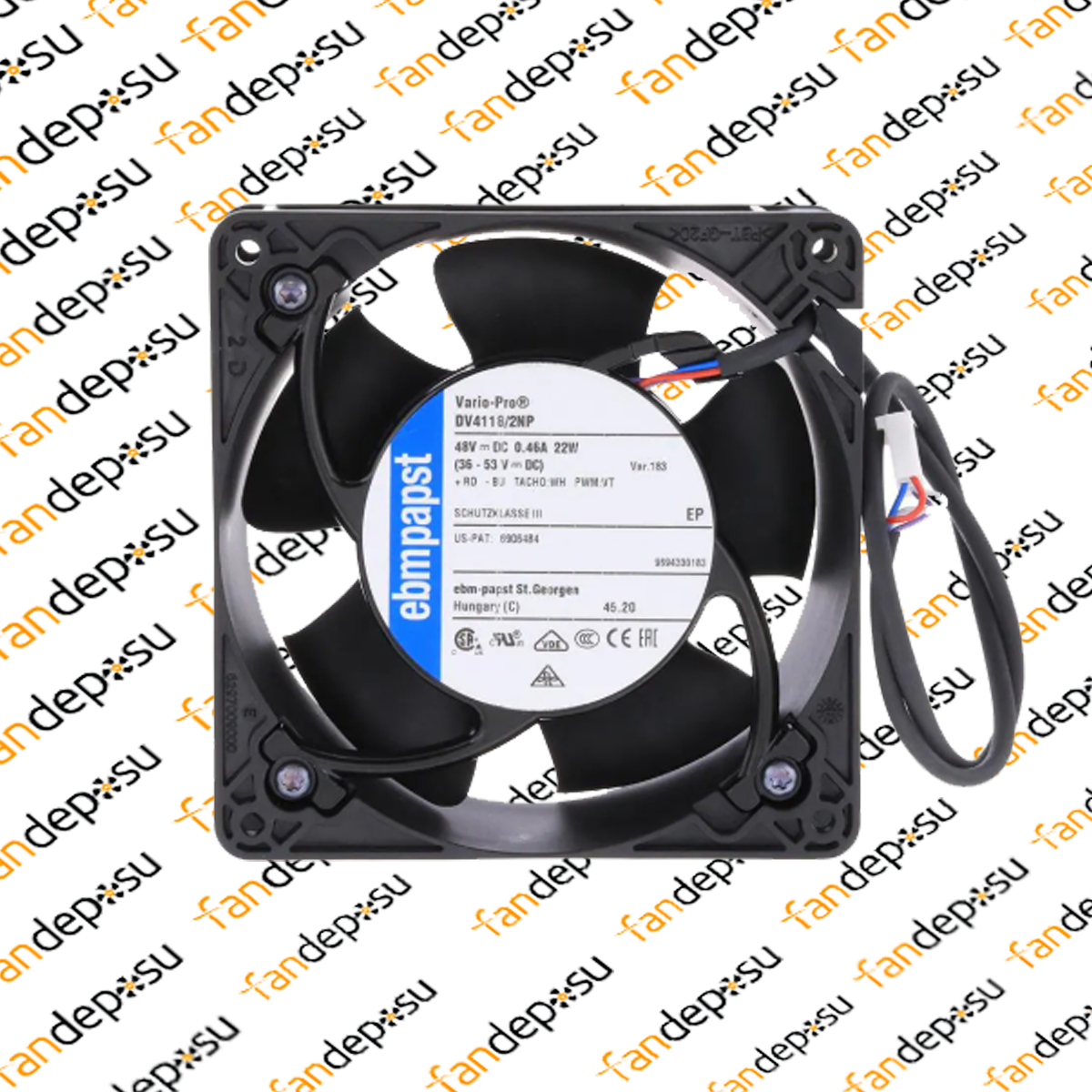 EBMPAPST DV4118/2NP  48V DC 120x120x38mm KOMPAKT FAN