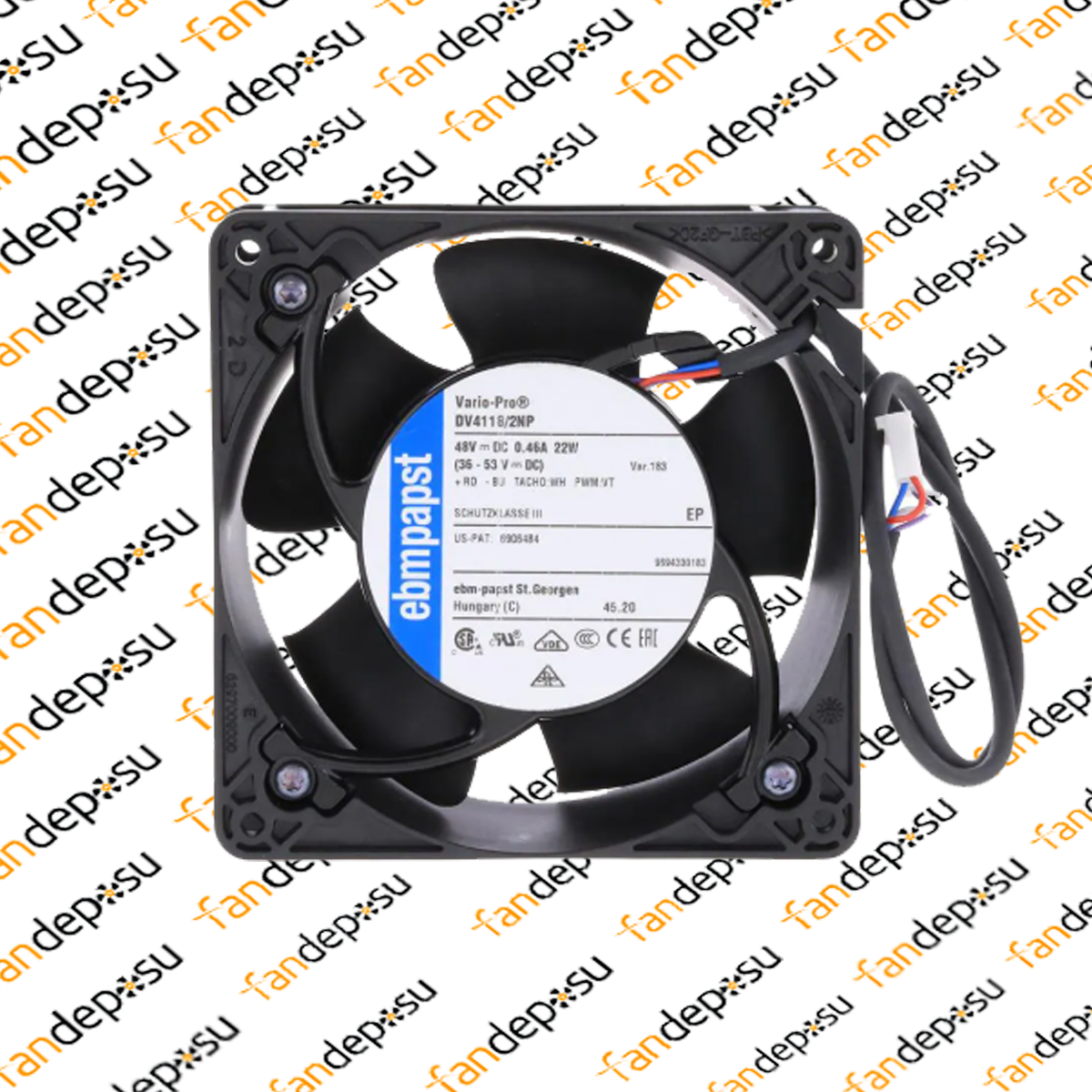 EBMPAPST DV4118/2NP 48V DC 120x120x38mm FAN