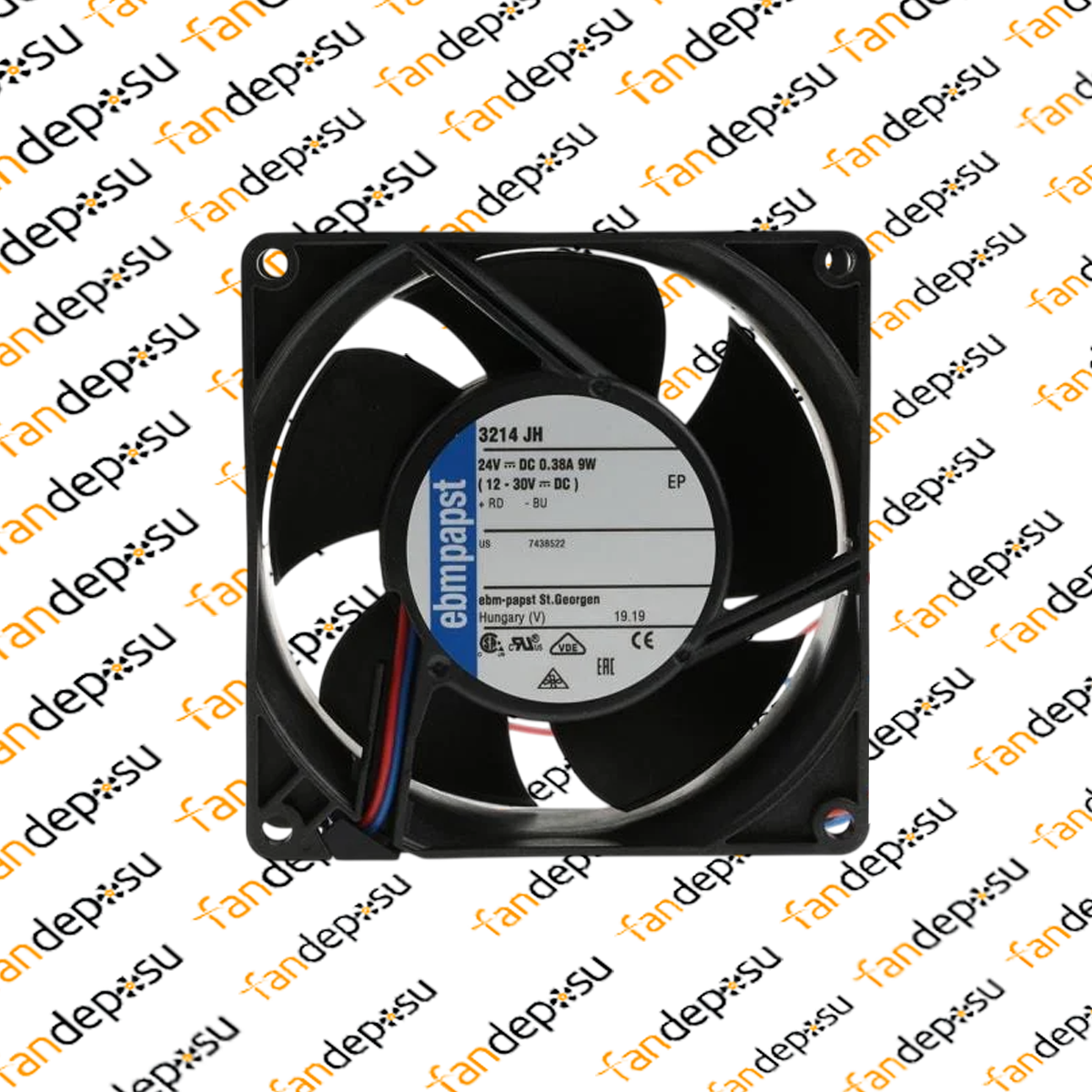 EBMPAPST 3214JH  24V DC 92x92x38mm KOMPAKT FAN