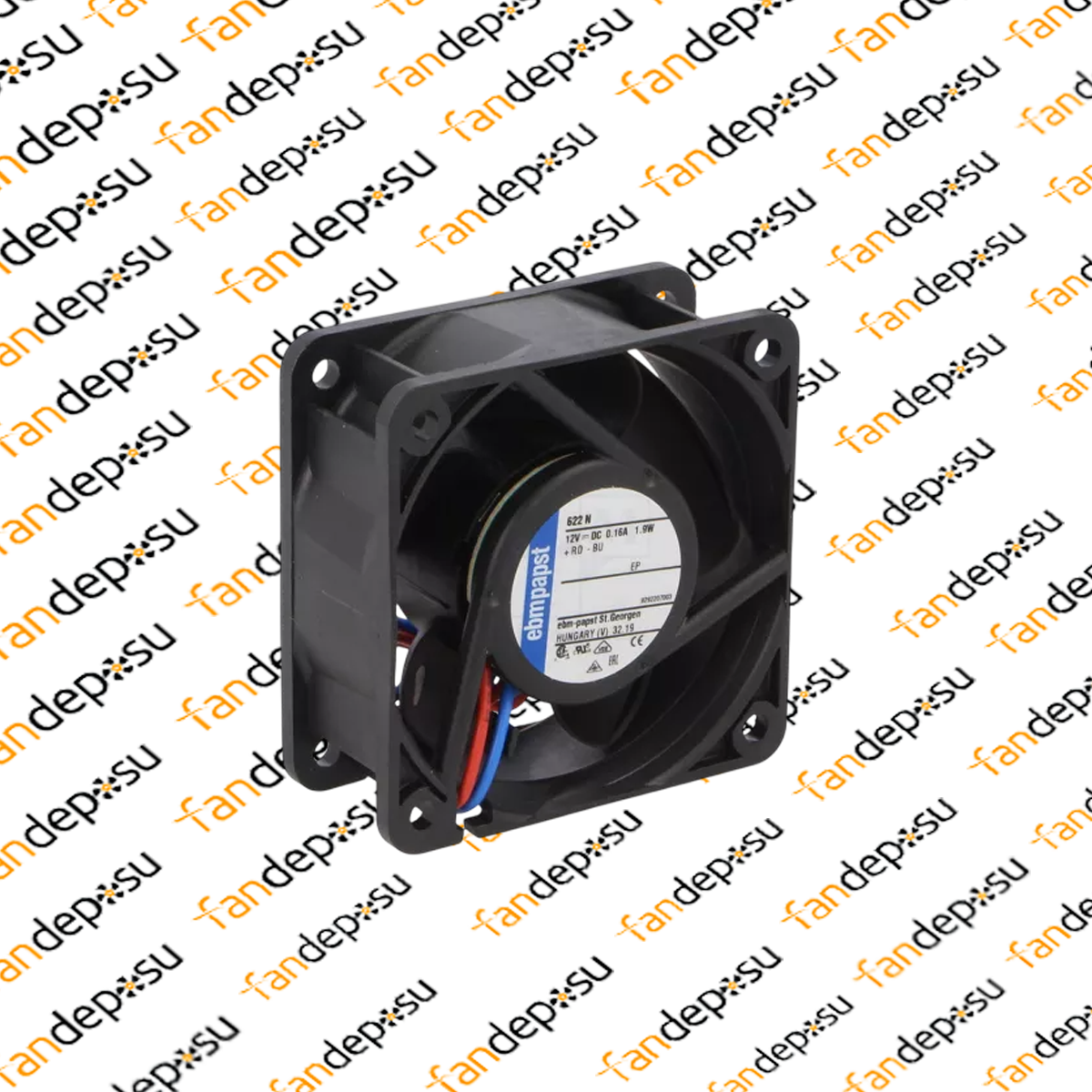 EBMPAPST 622N  12V DC 60x60x25mm KOMPAKT FAN